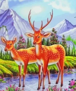 Deer Couple Paint By Numbers