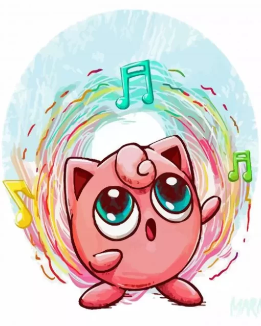 Jigglypuff Art Paint By Numbers