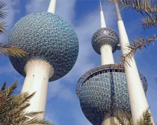 Kuwait Towers Paint By Numbers