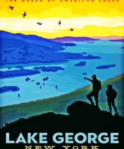 Lake George Poster Paint By Numbers