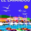 Lavandou Poster Paint By Numbers