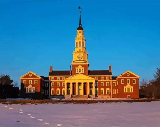 Colby College Sunset Paint By Numbers