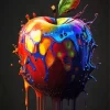 Apple Splatter Paint By Numbers