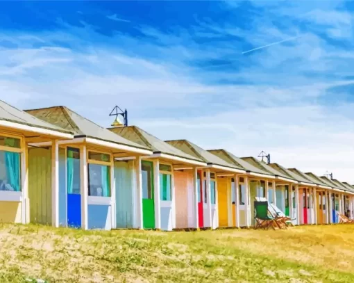 Houses In Mablethorpe Paint By Numbers