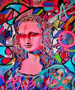 Colorful Mona Lisa Paint By Numbers