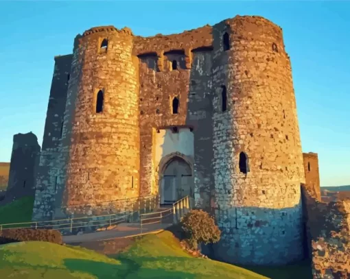 Kidwelly Castle Paint By Numbers