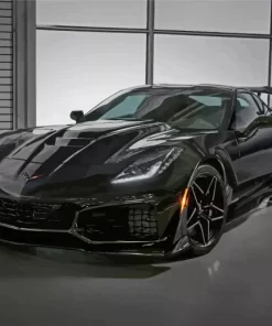 Black C7 Corvette Paint By Numbers