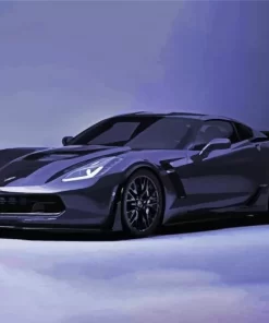 Black Corvette Paint By Numbers