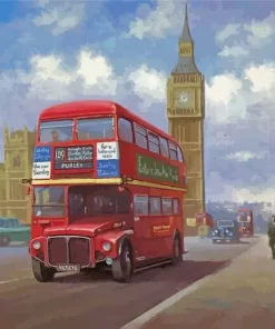 London Trolleybus Paint By Numbers