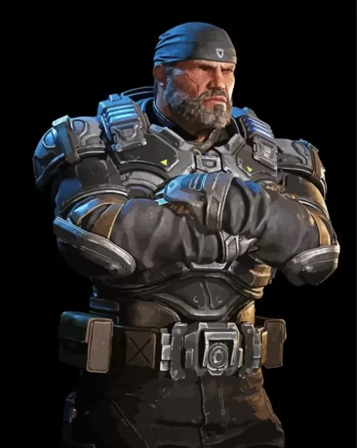 Marcus Fenix Paint By Numbers