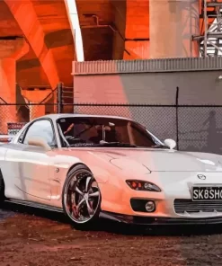 Mazda Rx7 Paint By Numbers