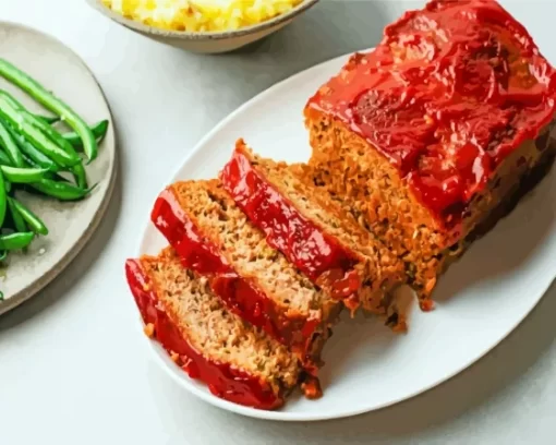 Meatloaf Dish Paint By Numbers