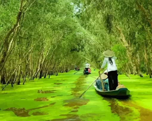 Mekong Delta Paint By Numbers