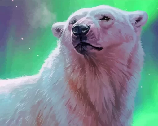 Polar Bear Paint By Numbers