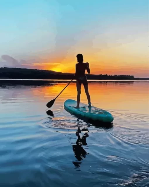 Paddleboarding Paint By Numbers