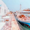 Paros Harbour Paint By Numbers