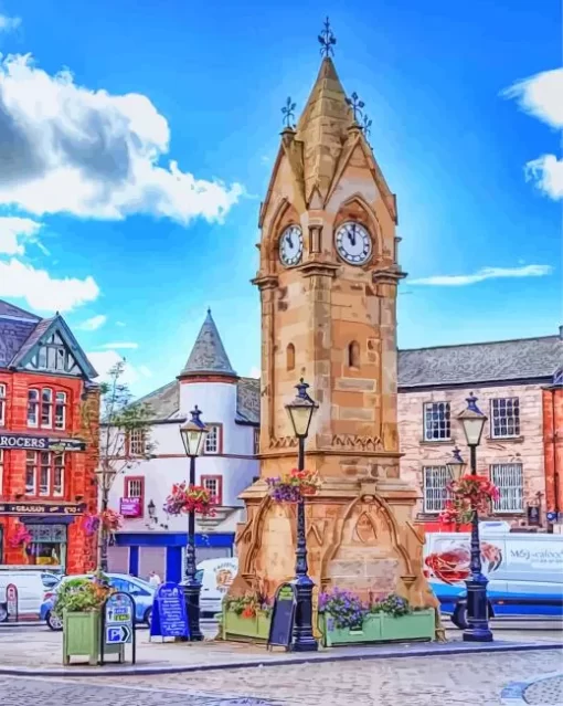 Penrith Clocktower Paint By Numbers