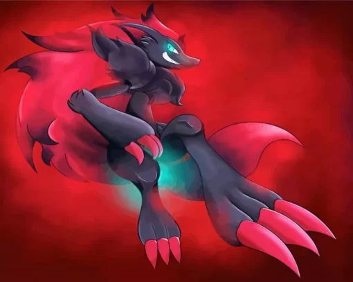 Pokemon Zoroark Paint By Numbers