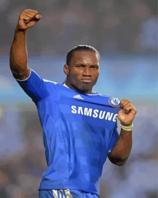 Player Didier Drogba Paint By Numbers