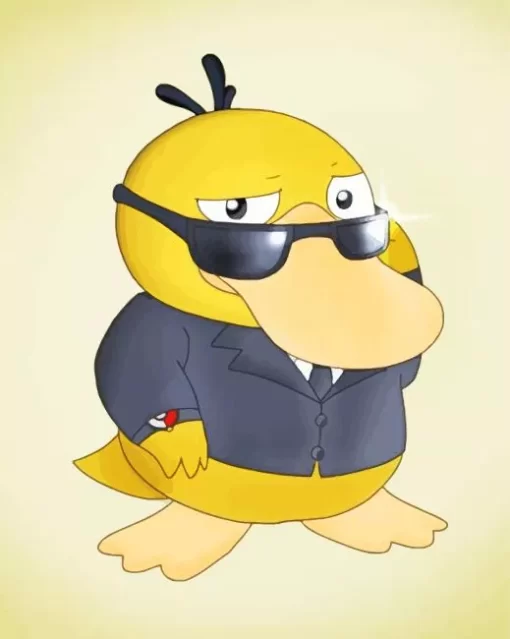 Psyduck In Suit Paint By Numbers