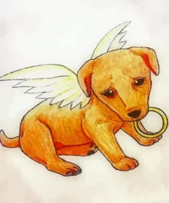 Puppy Dog Angel Paint By Numbers