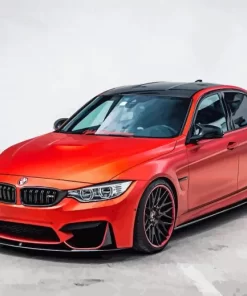 Red BMW M3 F80 Paint By Numbers