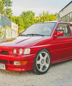 Red Escort Rs 2000 Paint By Numbers