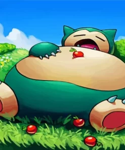 Sleepy Snorlax Paint By Numbers