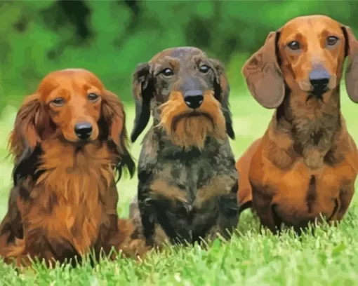 Haired Dachshund Paint By Numbers