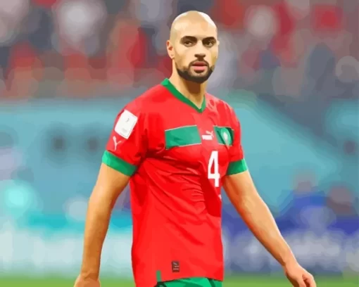 Sofyan Amrabat Paint By Numbers