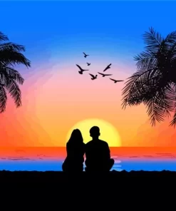 Sunset Couple Paint By Numbers