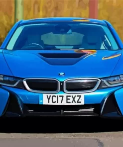 Blue Bmw I8 Paint By Numbers