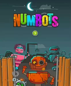 Numbots Poster Paint By Numbers