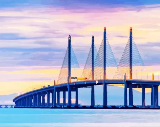 Penang Bridge Paint By Numbers