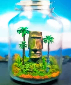 Plant In Jar Art Paint By Numbers