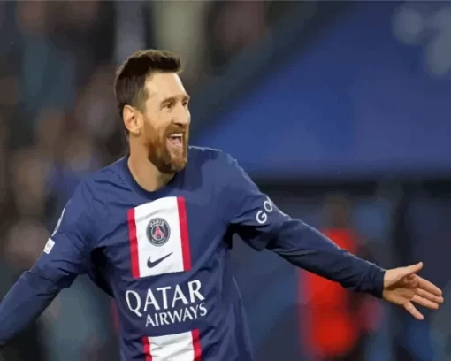 Psg Messi Paint By Numbers