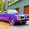 Purple Super Bee Paint By Numbers