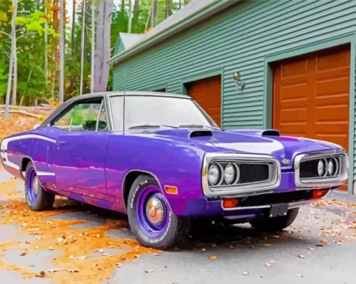 Purple Super Bee Paint By Numbers