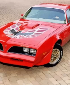 Red 1977 Firebird Paint By Numbers