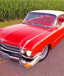 Red Cadillac Eldorado Paint By Numbers