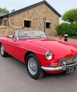 Red Mgb Paint By Numbers