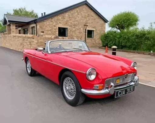 Red Mgb Paint By Numbers