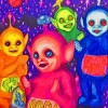 Scary Teletubbies Paint By Numbers