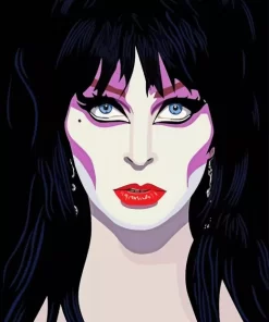 Illustration Elvira Paint By Numbers