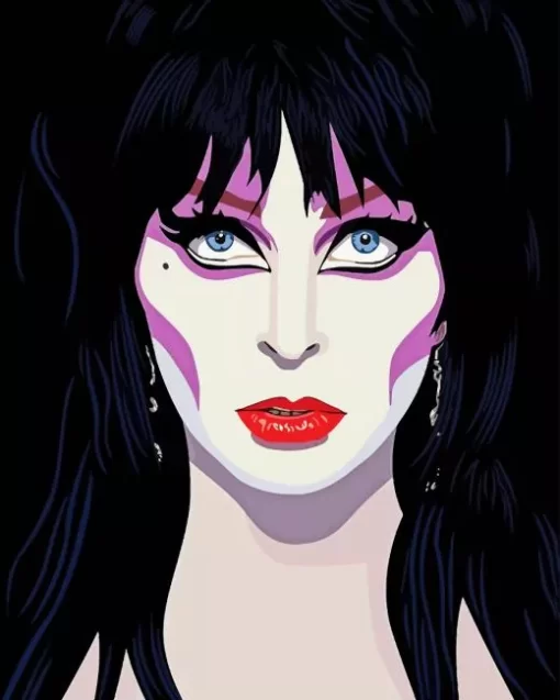 Illustration Elvira Paint By Numbers