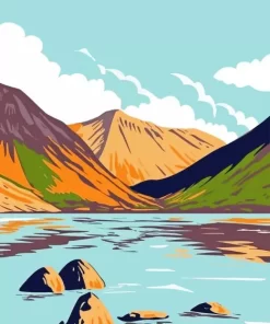 Wast Water Lake Paint By Numbers