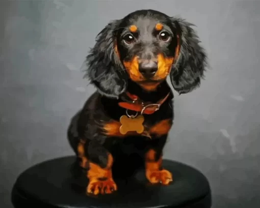 Long Hair Dachshund Paint By Numbers