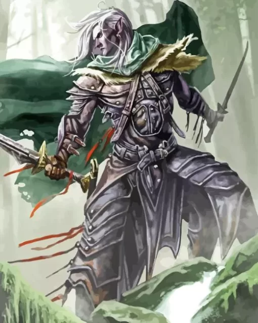 Mad Drizzt Paint By Numbers