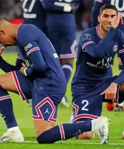 Mbappé And Hakimi Paint By Numbers