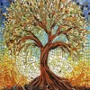 Mosaic Tree Art Paint By Numbers